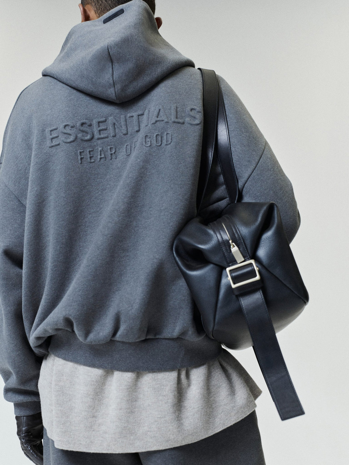 Embossed FW26 90s Relaxed Zip-Up Hoodie